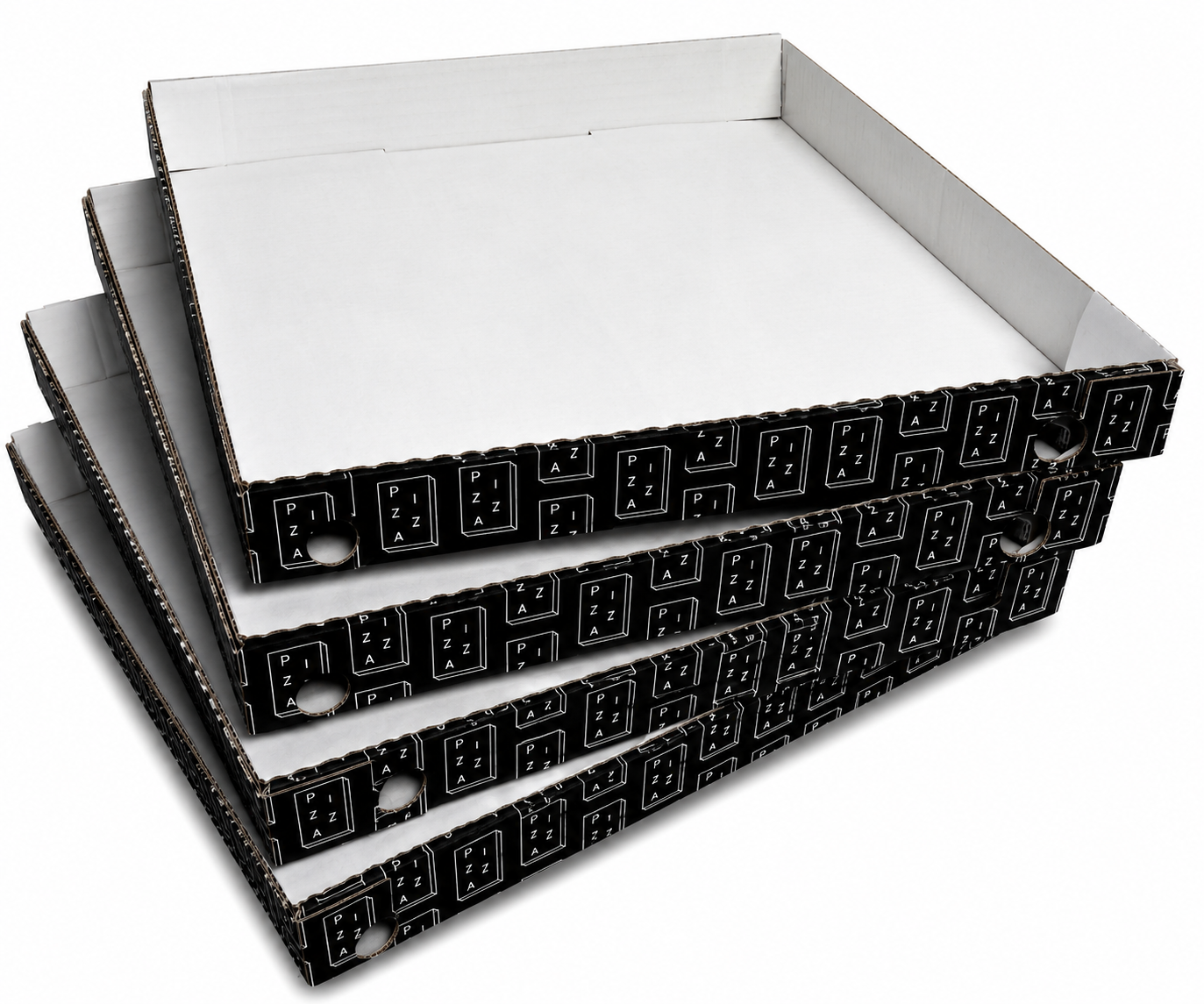 100pz Scatola Cubo Pizza in Cartone Muscle box stampa generica 33x33x3.5 cm